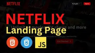 Create Netflix Landing Page Using HTML CSS & JavaScript |  JavaScript Projects 2024 | upCoding