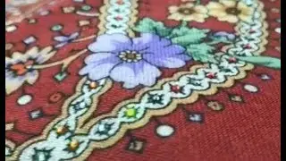 Павловопосадский платок Марья Искусница  с кристаллами Swarovski