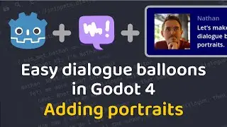 Dialogue balloons with portraits in Godot 4