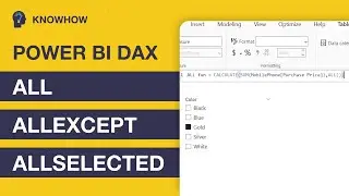 Power BI Filter Functions: All, All Except, All Selected Tutorial