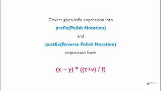 infix to prefix and postfix Arithmetic Notation