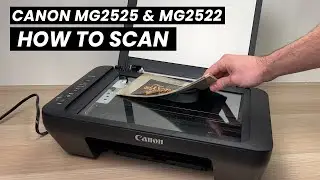 How to Scan With Canon PIXMA MG2525 & MG2522 Printer (2 ways!)