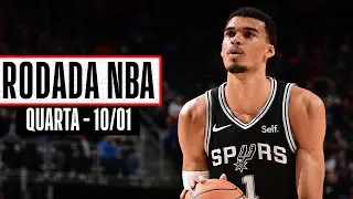 Wembanyama anota primeiro TRIPLO-DUPLO da carreira - Rodada NBA 10/01