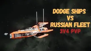 Space Engineers PVP - Dodge Fleet VS.  Russian Bricks ! Cinematic Gameplay & Music. PVP SERVER.