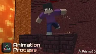 Minecraft Animation Process in Prisma 3d #1