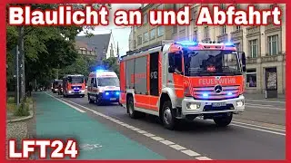 🚨Mit TATÜTABLAU zur runden Ecke🔊Abfahrt der EINSATZFAHRZEUGE zum Landesfeuerwehrtag in Leipzig🚒🚑🚓