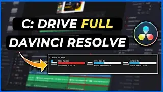 C Drive Full while Using DaVinci Resolve 18