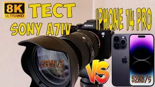 8К video Sony A7IV 600 мб sigma 24-70 против Iphone 14 Pro | Lexar CFexspressA больше не отключается