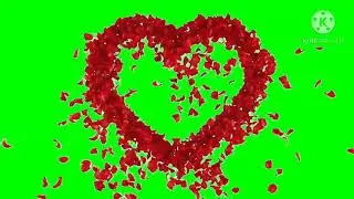 Heart picture No copyright green screen video 2021