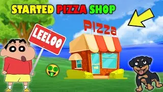 SHINCHAN and CHOP Started PIZZA SHOP 🤑|😂 Funny Game Pizza Factory Tycoon in ROBLOX Gameplay in hindi