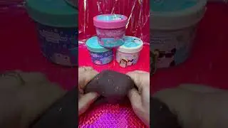 Squishmallows Premium Cloud Slime Dark Brown ASMR Oddly Satisfying  #shorts