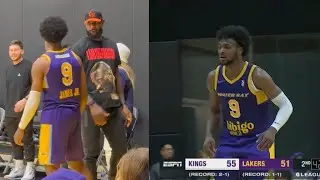 LeBron James gives Bronny advice then he did this in G-League… 🤯