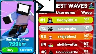 🤯 WTF!!? 💦 NEW UNITS *BEAT* ENDLESS WAVE 167!! 🤑🥇 TOP 1 ENDLESS - Toilet Tower Defense (Roblox)