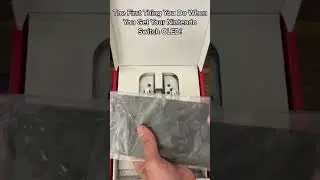 The First You Do When You Get Your Nintendo Switch OLED! 