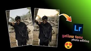 Lightroom Mobile Cinematic Yellow Tone Photo Retouching || Lightroom Photo Editing Tutorial