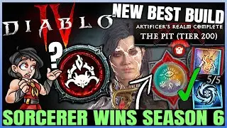 Diablo 4 - Sorcerer = Best Season 6 Class - New Best HIGHEST DAMAGE Build & ALL PTR Changes Guide!