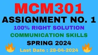 MCM301 ASSIGNMENT 1 SOLUTION 2024|MCM301 ASSIGNMENT 1 2024 |MCM301 ASSIGNMENT 1 SOLUTION SPRING 2024