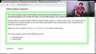 Sending emails from a Spreadsheet - Apps Script Tutorial