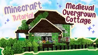 Medieval Overgrown Starter House Tutorial Minecraft 🍄🌿✨Mizunos Cottage Fairy Tale 🌸 Easy Survival