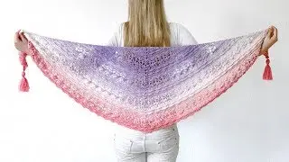 FLOWER PUFF SHAWL - FREE CROCHET PATTERN