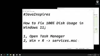 How to Fix 100% Disk Usage in Windows 11 | Java Inspires