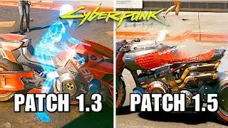 Cyberpunk2077 1.3 vs Patch 1.5 Optical Camo Cyberware Physics Comparison