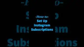 How to set up Instagram Subscriptions. 