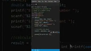 C Programming-C Program to Calculate the Power Using pow() Function