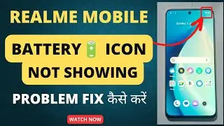 (Fix) Realme Mobile Battery Icon Not Show in Taskbar | Realme Battery Percentage Setting in Realme