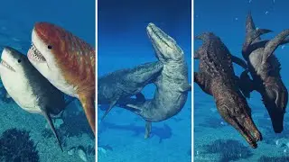 ALL MARINE SOCIAL ANIMATIONS - Jurassic World Evolution 2
