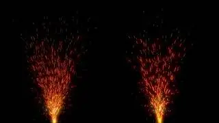 double spark ember light particle loop animation - Download Stock Footage