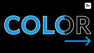 Create a COLOR FILL TEXT ANIMATION in Premiere Pro