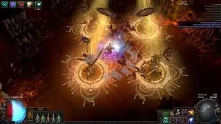 [POE] 18k ES pure regen Scorching Ray vs UBER ATZIRI after ES nerf *SSJ*