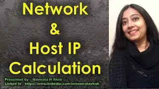 Network & Host IP Calculation - Calculate Network, Broadcast and host addresses