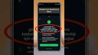 WHATSAPP ‘ta BİR DEFA DİNLEDİKTEN SONRA KENDİNİ İMHA EDEN SES YOLLAMA #shorts