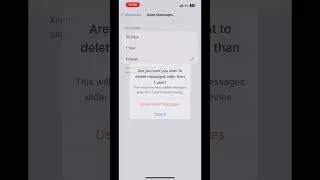 How to change message history in iPhone #shorts #history