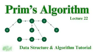 Prim’s Algorithm | Minimum Spanning Tree | Graph Data Structure | Data Structure & Algorithm #dsa