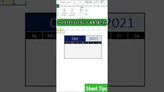 Dynamic Calendar in #excel #excelformulas #exceltips