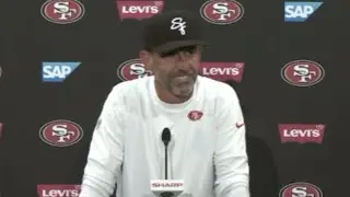 49ers Kyle Shanahan reveals Christian McCaffrey, Talanoa Hufanga game status + more