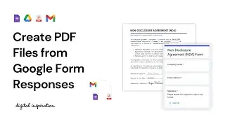 How to Create PDF from Google Forms - Turn Form Responses into PDF Documents