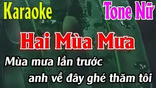 Hai Mùa Mưa Karaoke Tone Nữ ( Gm ) Karaoke Lâm Organ - Beat Mới