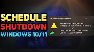 How to Schedule a Shutdown in Windows 10/11 (Tutorial)