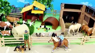 Country Farm for Animal Figurines