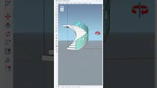 #sketchup How to Use the Shape Bender plugin to create a curved glass railings #nicetower