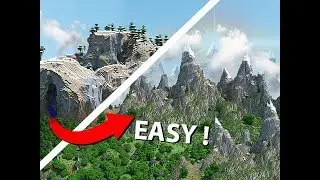 Easy Trick To Making EPIC Minecraft Landscape!