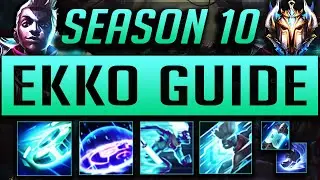 EKKO GUIDE SEASON 10 (2020) ULTIMATE GUIDE [BEST RUNES, ITEMS, GAMEPLAY, MATCHUPS, COMBOS] | Zoose