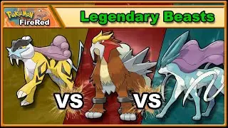 Raikou VS Entei VS Suicune - The Gen 2 Legendary Beasts Solo Challenge - Pokémon FireRed