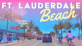 Fort Lauderdale Beach, Florida Ocean Drive in 3 Minutes! (Driving by Fort Lauderdale Beach) PART 1