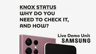 How to check Knox status on Samsung Live Demo Unit phone?