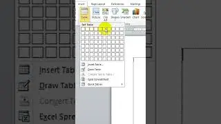 Cara membuat tabel di Microsoft word 2010